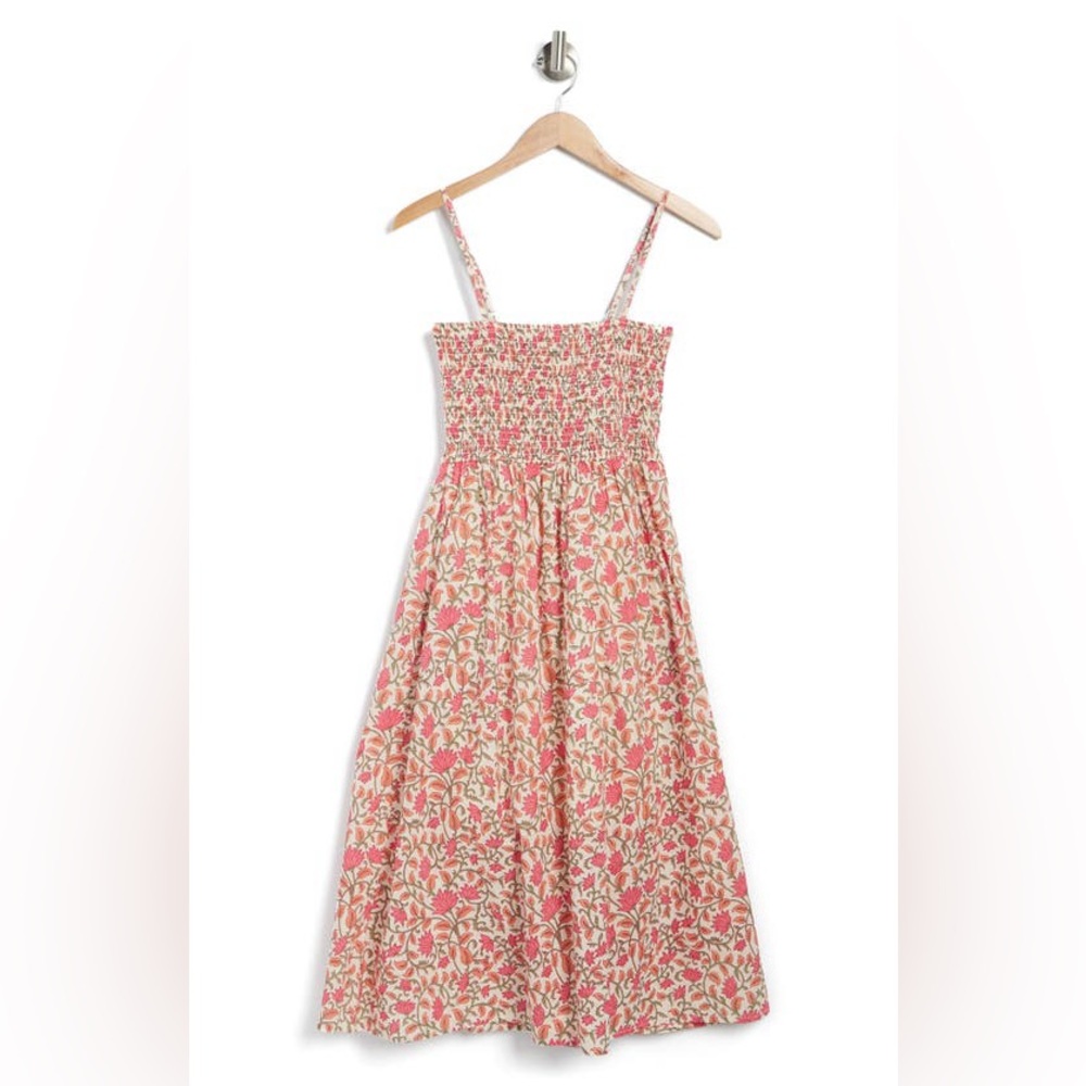 Maisie Smock Floral Women’s Cotton Midi Dress